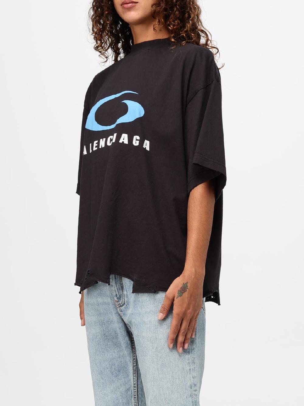 Giglio T-shirt Balenciaga In Cotone