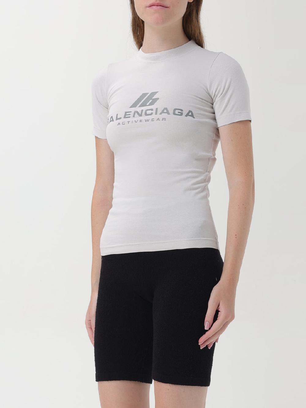 Giglio T-shirt Balenciaga In Jersey Con Logo