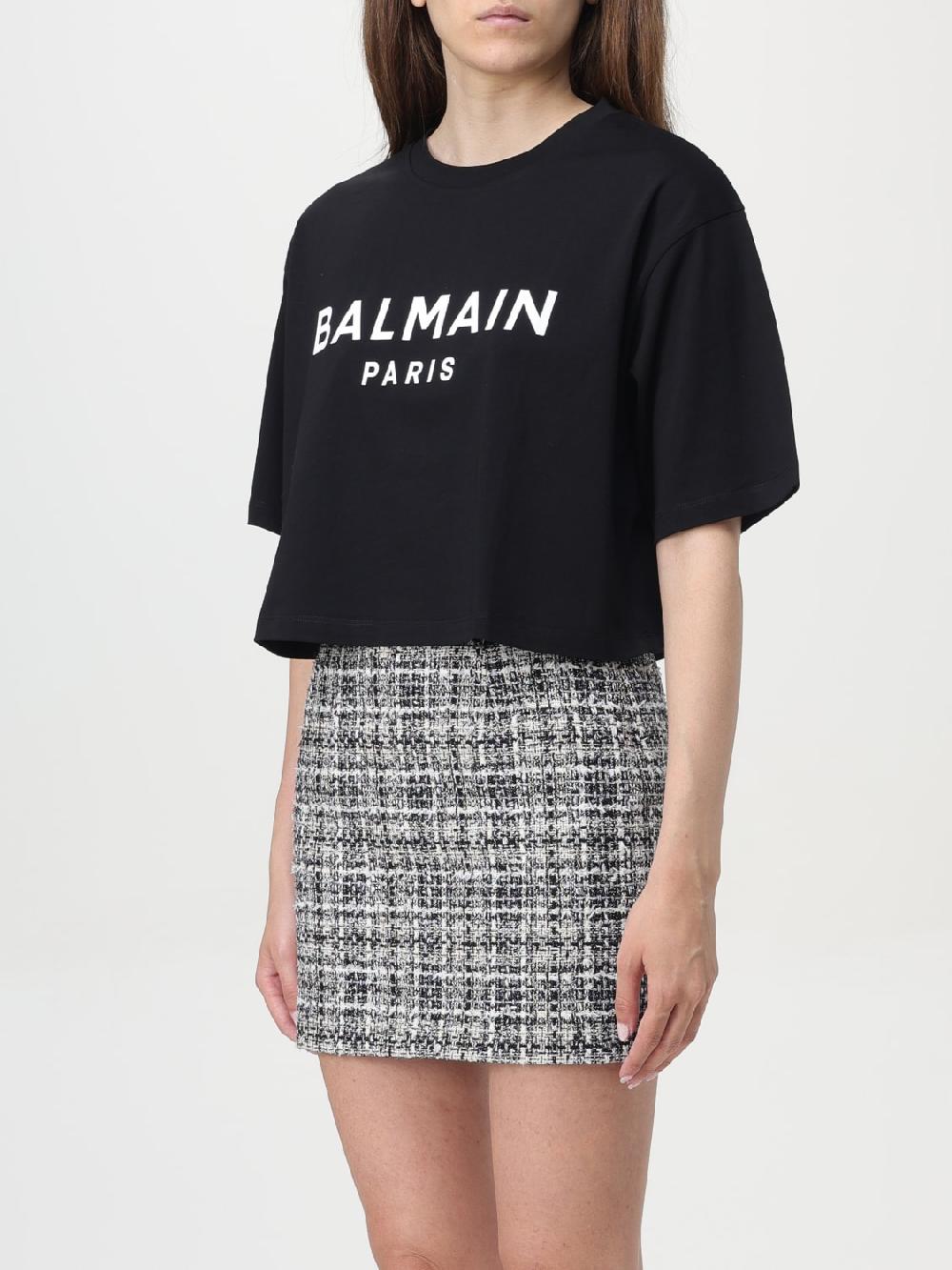 Giglio T-shirt Balmain In Cotone Con Logo