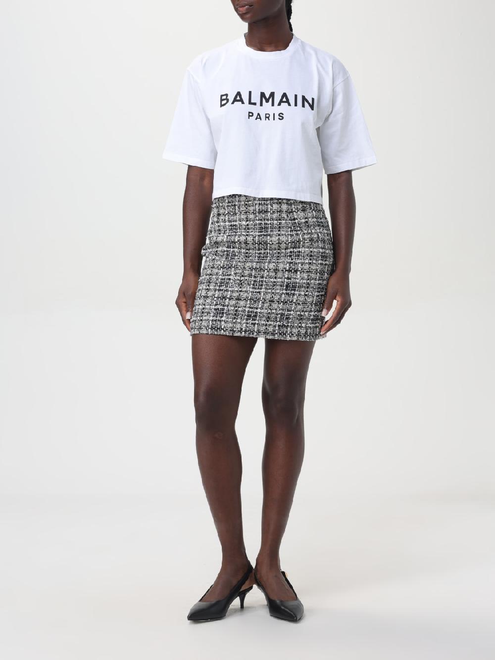 Giglio T-shirt Balmain In Cotone Con Logo