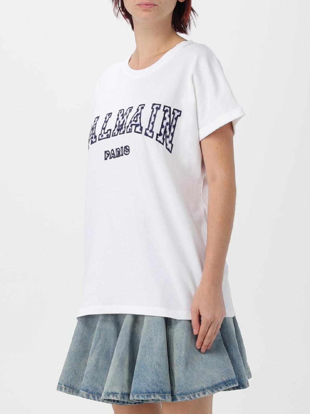 Giglio T-shirt Balmain In Cotone Con Stampa Logo