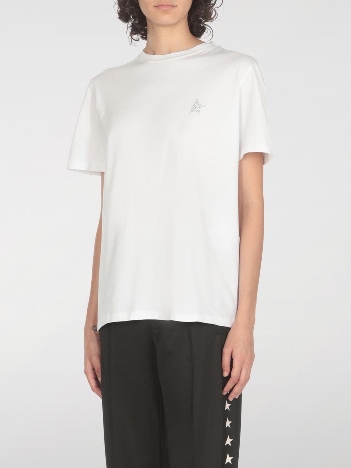 Giglio T-shirt basic con logo Golden Goose