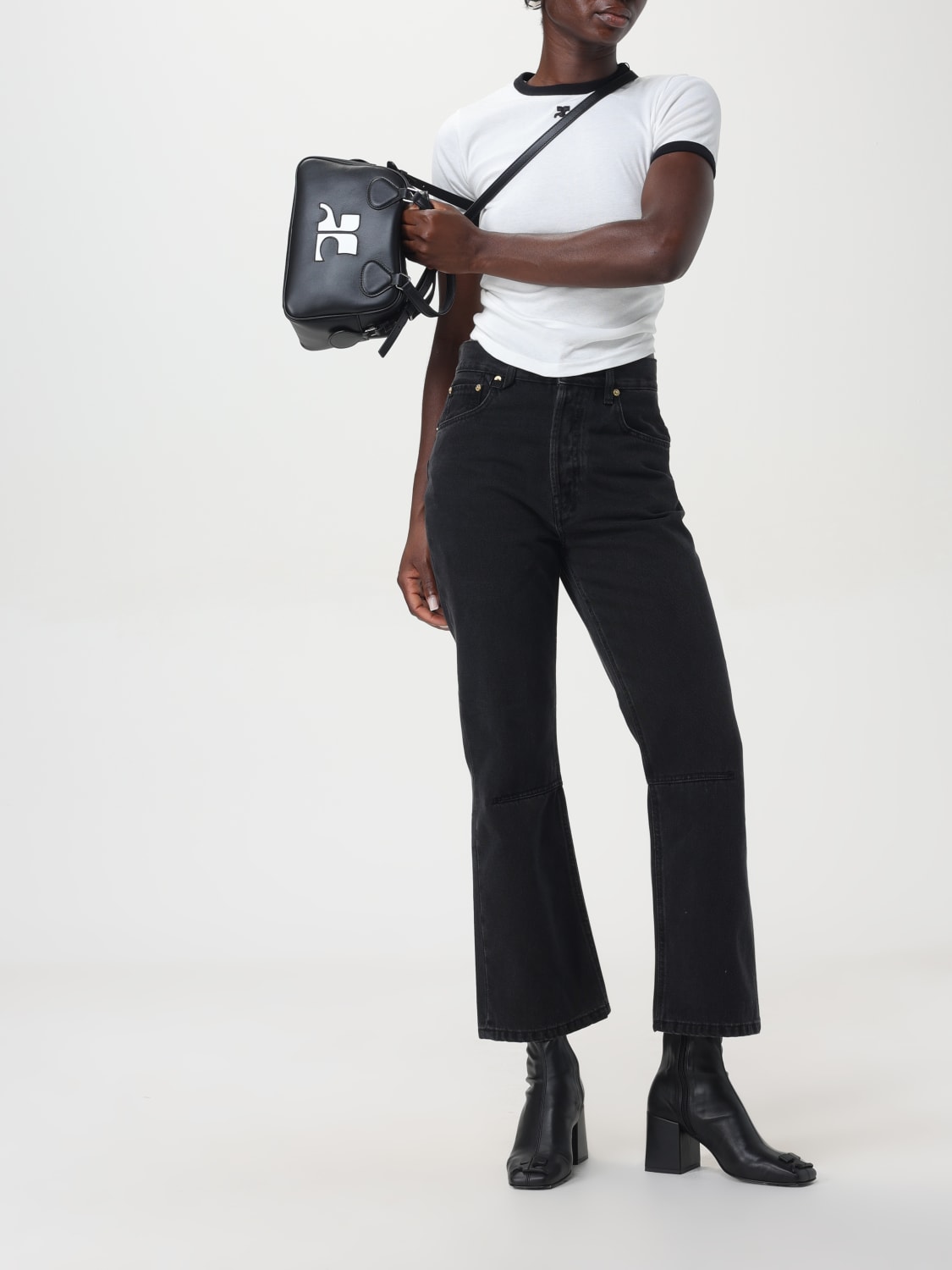 Giglio T-shirt Basic Con Mini Logo Courréges
