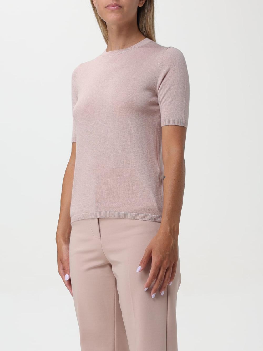 Giglio T-shirt Basic Max Mara In Cashmere E Seta