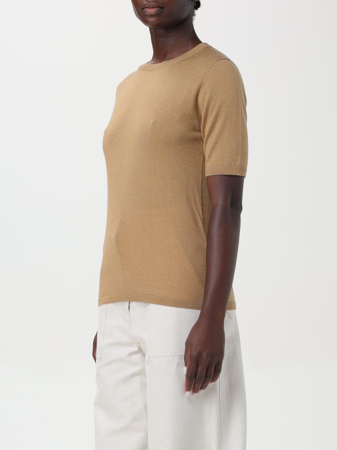 Giglio T-shirt Basic Max Mara In Cashmere E Seta