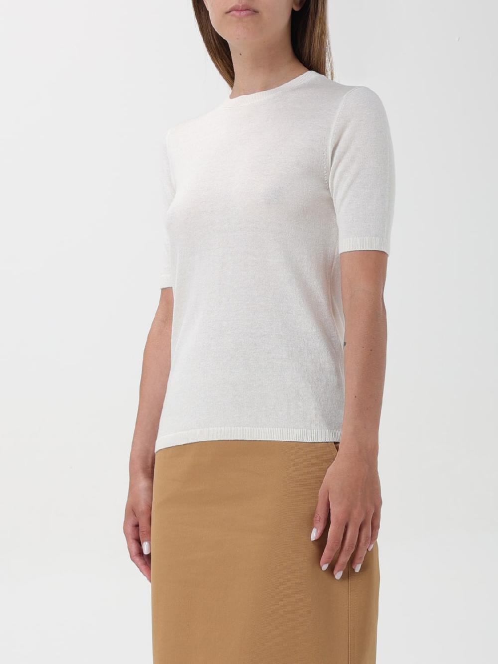 Giglio T-shirt Basic Max Mara In Cashmere E Seta
