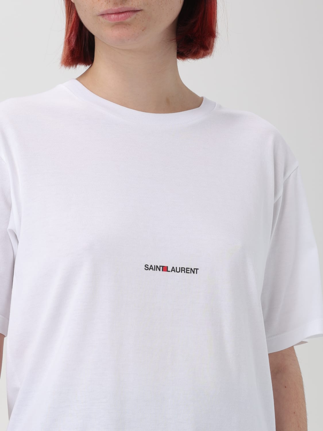Giglio T-shirt Basic Saint Laurent Con Logo