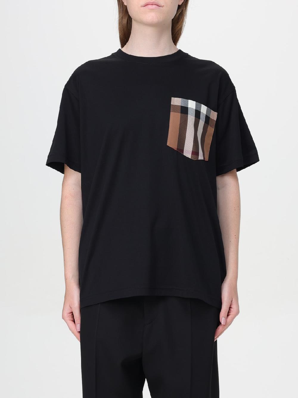Giglio T-shirt Burberry con toppa check