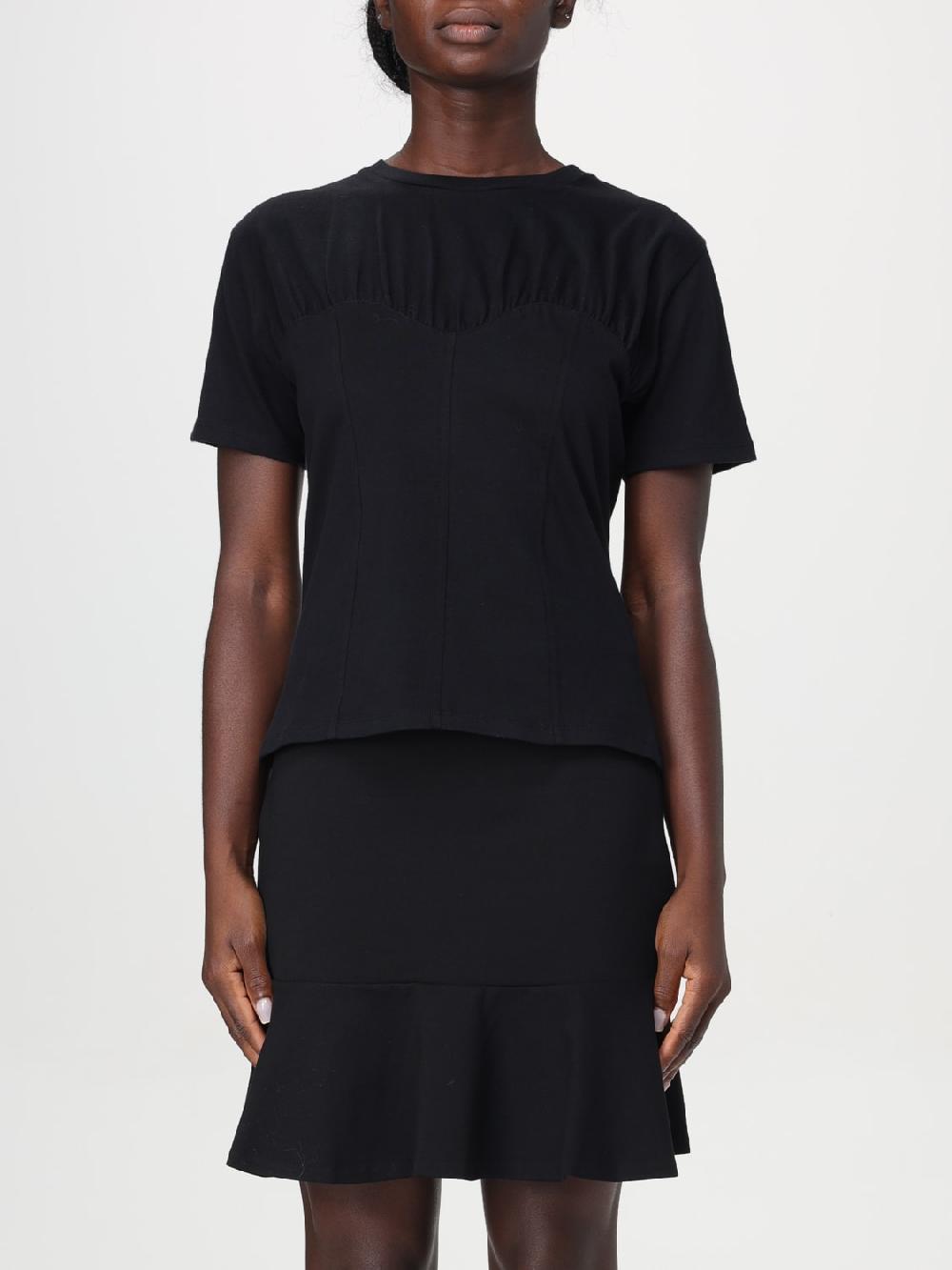 Giglio T-shirt bustier in cotone Twinset