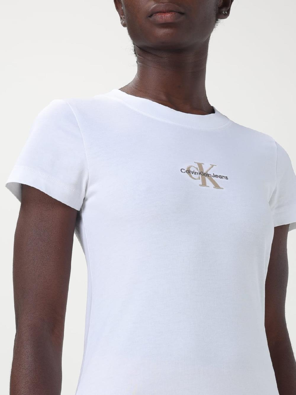 Giglio T-shirt Calvin Klein In Cotone Con Logo