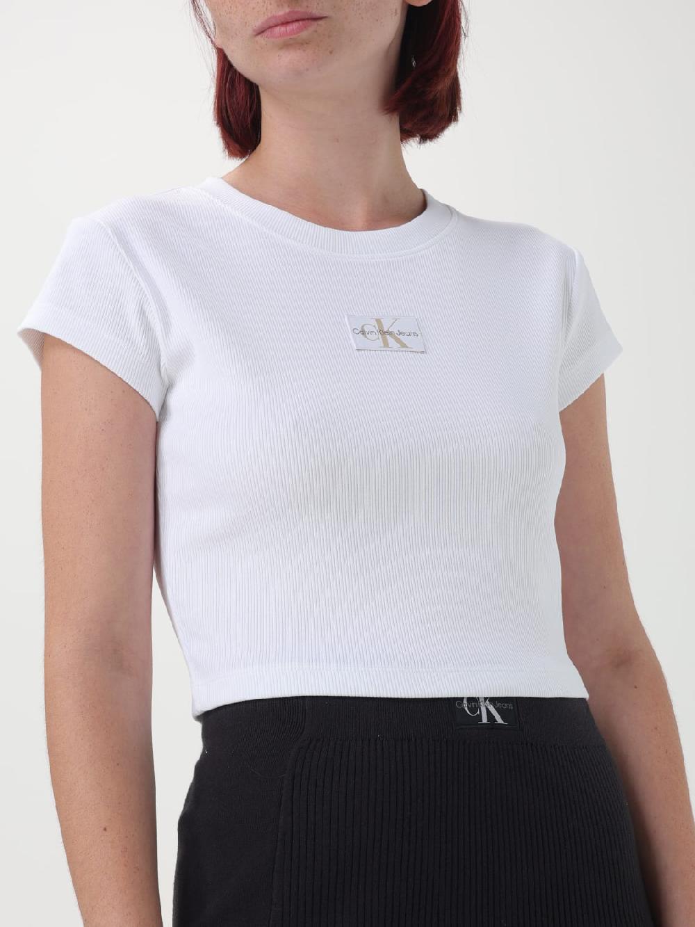 Giglio T-shirt Calvin Klein In Cotone Rigenerato