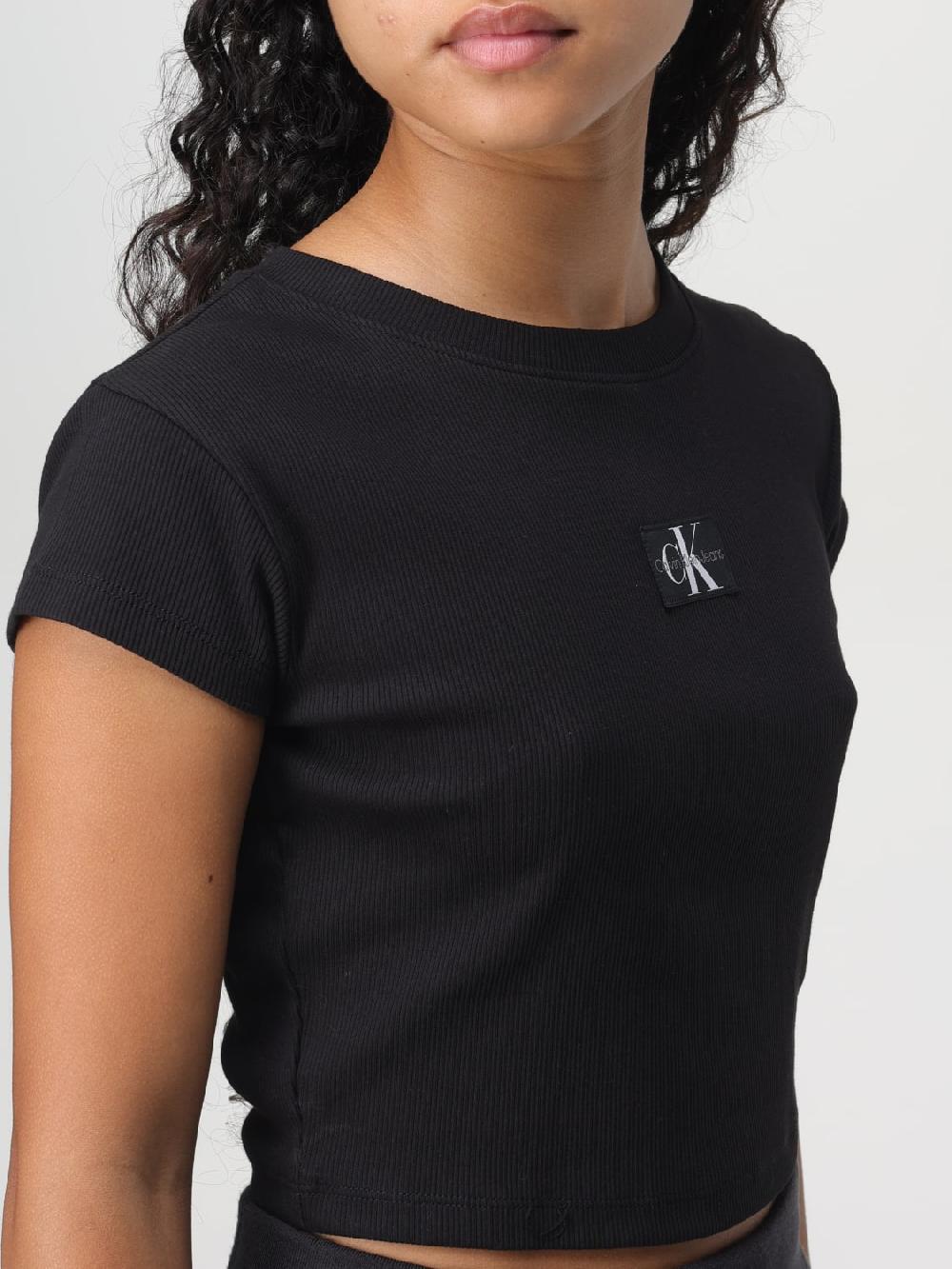 Giglio T-shirt Calvin Klein In Lyocell A Coste