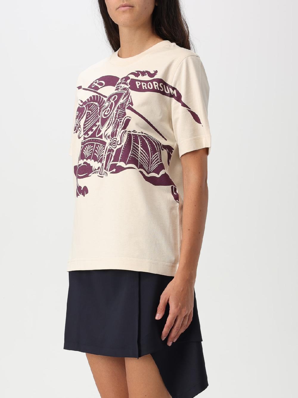 Giglio T-shirt Con Big Logo Burberry