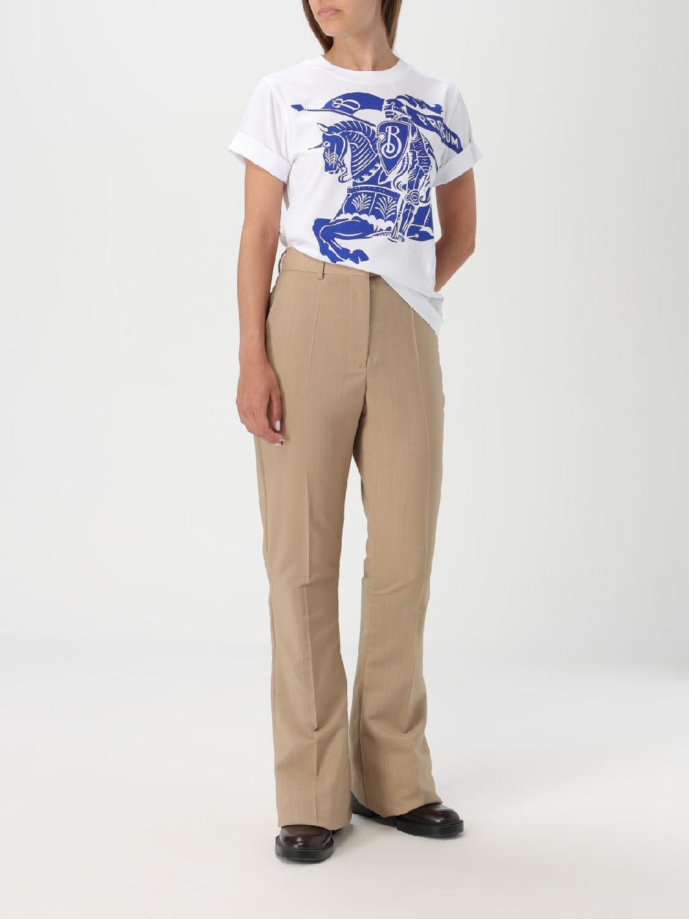 Giglio T-shirt Con Big Logo Burberry