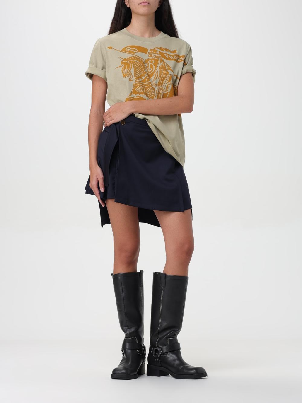 Giglio T-shirt Con Big Logo Burberry