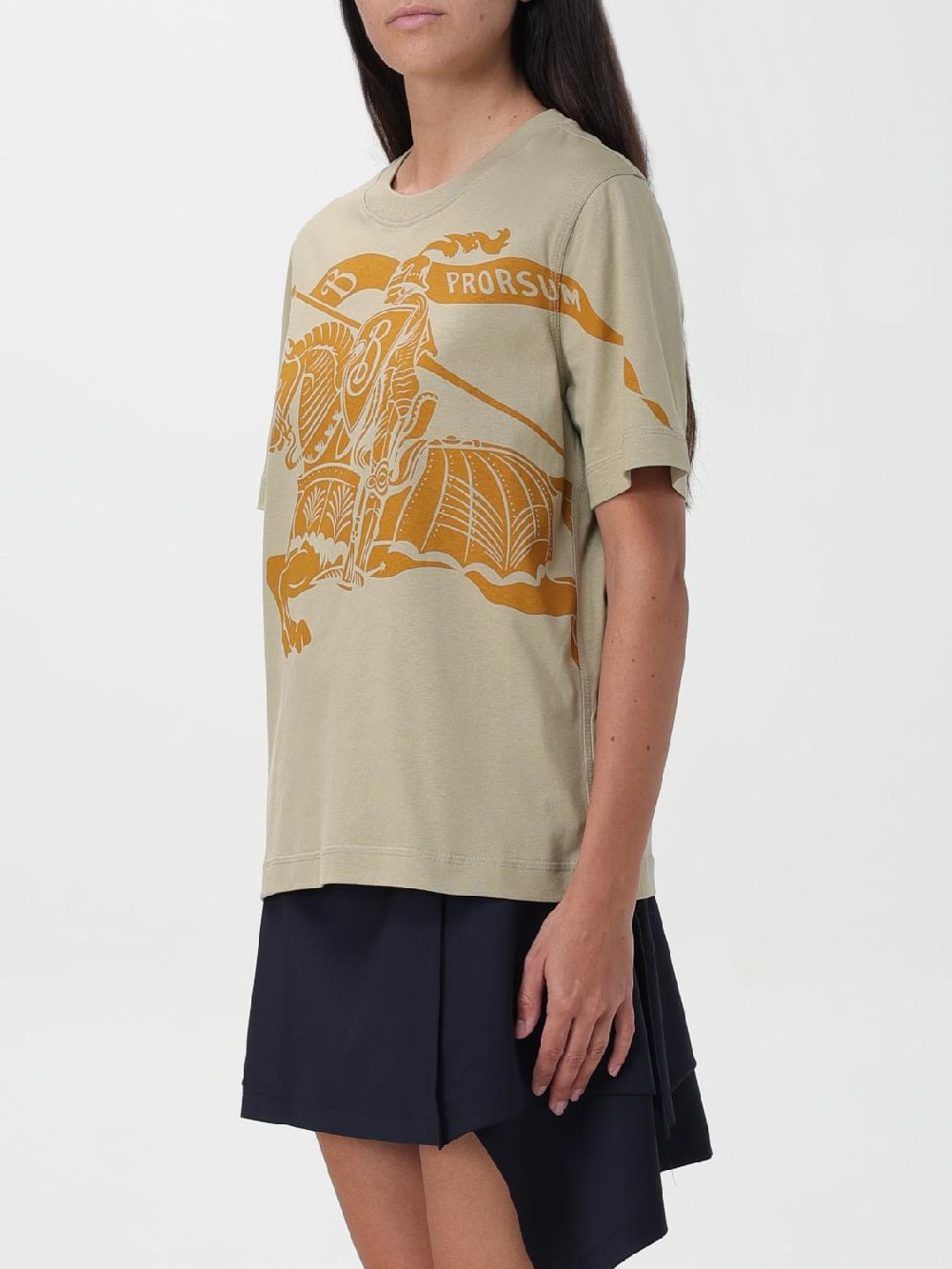 Giglio T-shirt Con Big Logo Burberry