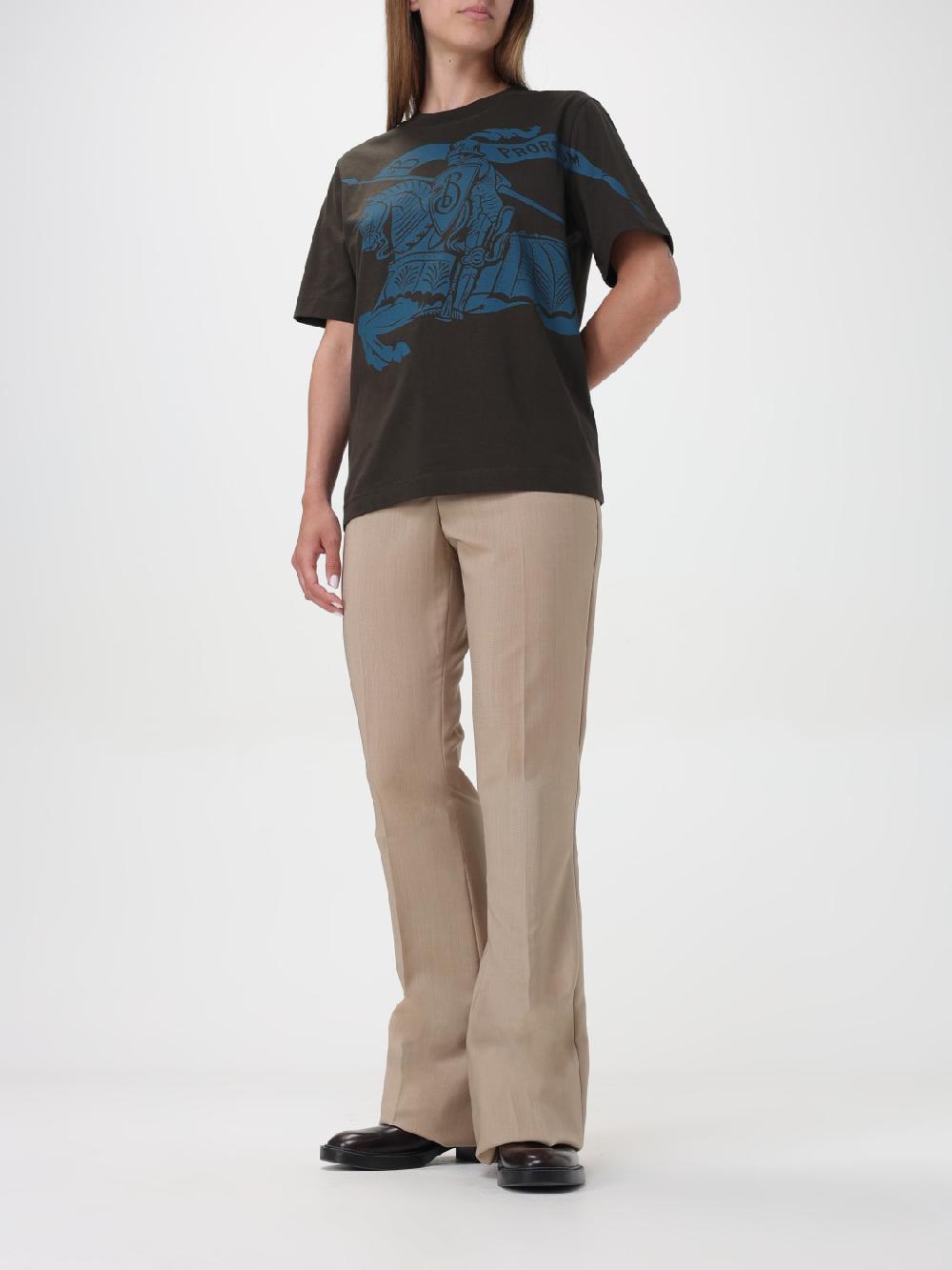 Giglio T-shirt Con Big Logo Burberry