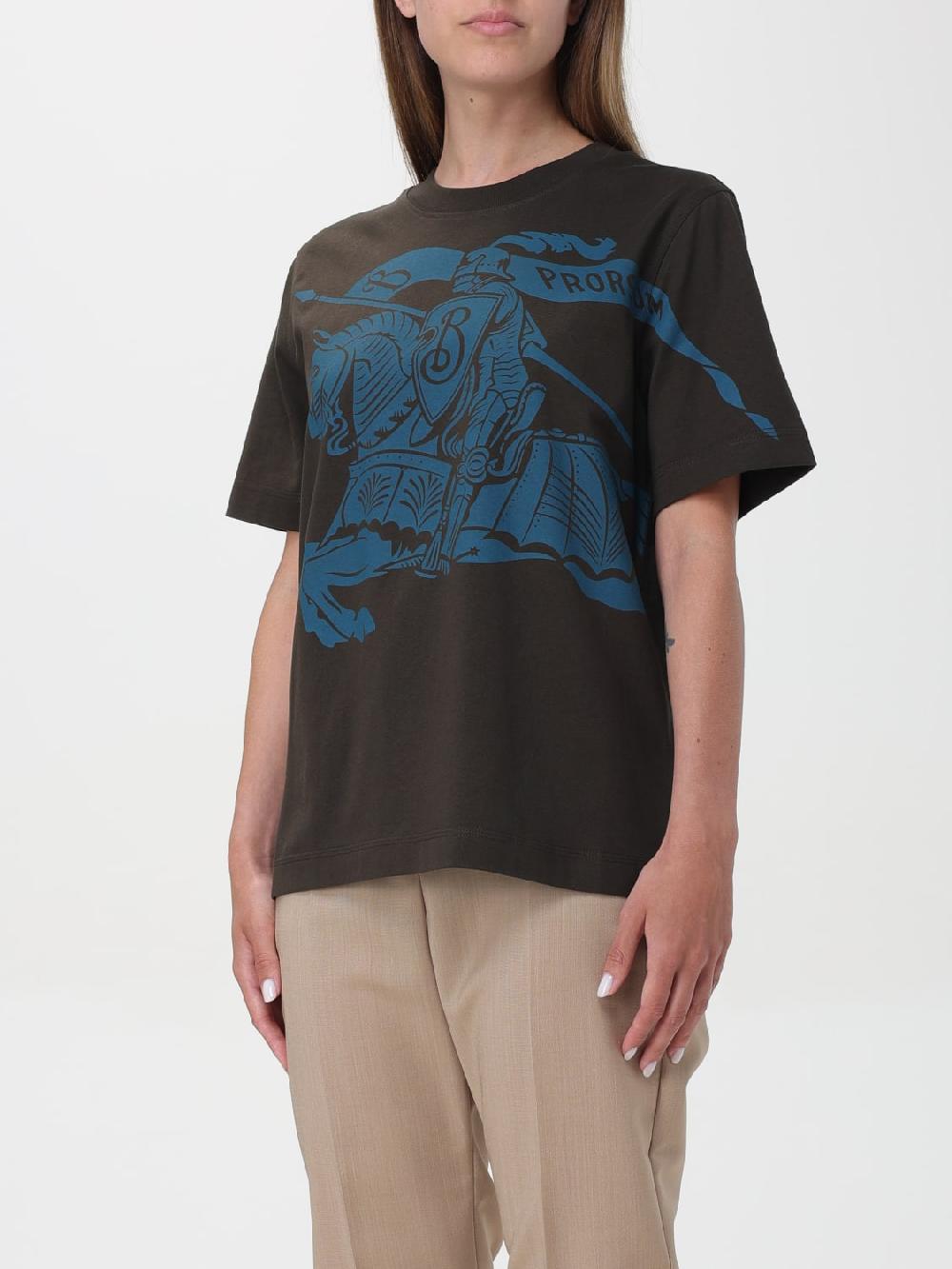 Giglio T-shirt Con Big Logo Burberry