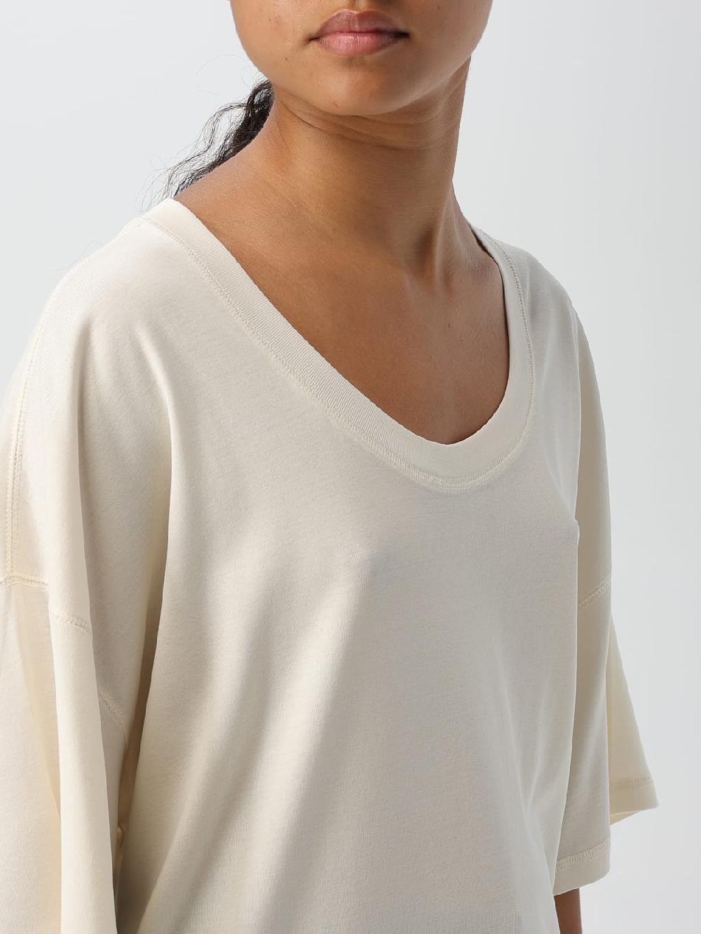 Giglio T-shirt Con Cuciture Lemaire In Cotone
