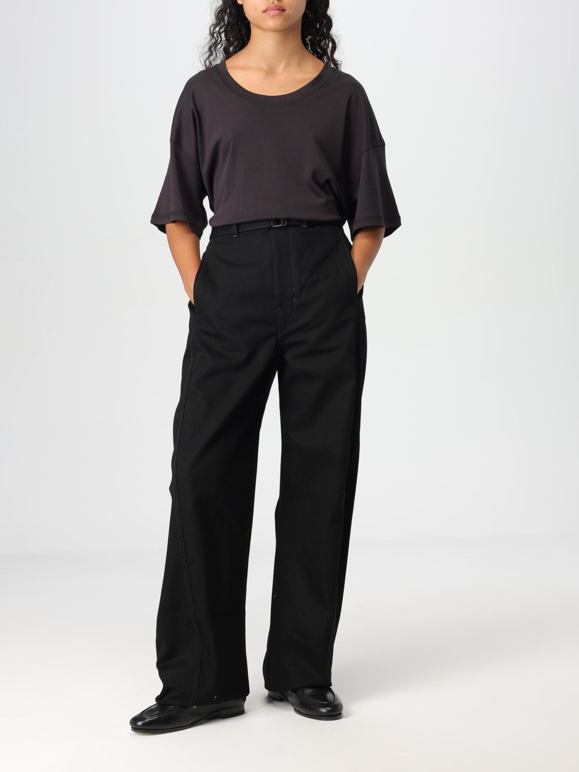 Giglio T-shirt Con Cuciture Lemaire In Cotone