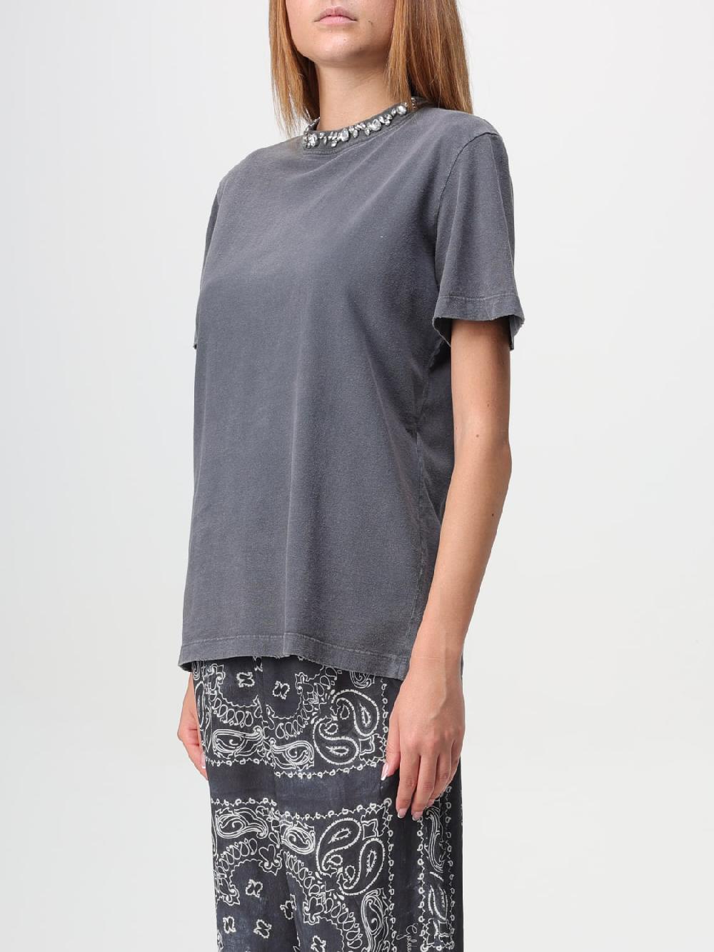 Giglio T-shirt Con Girocollo Gioiello Golden Goose