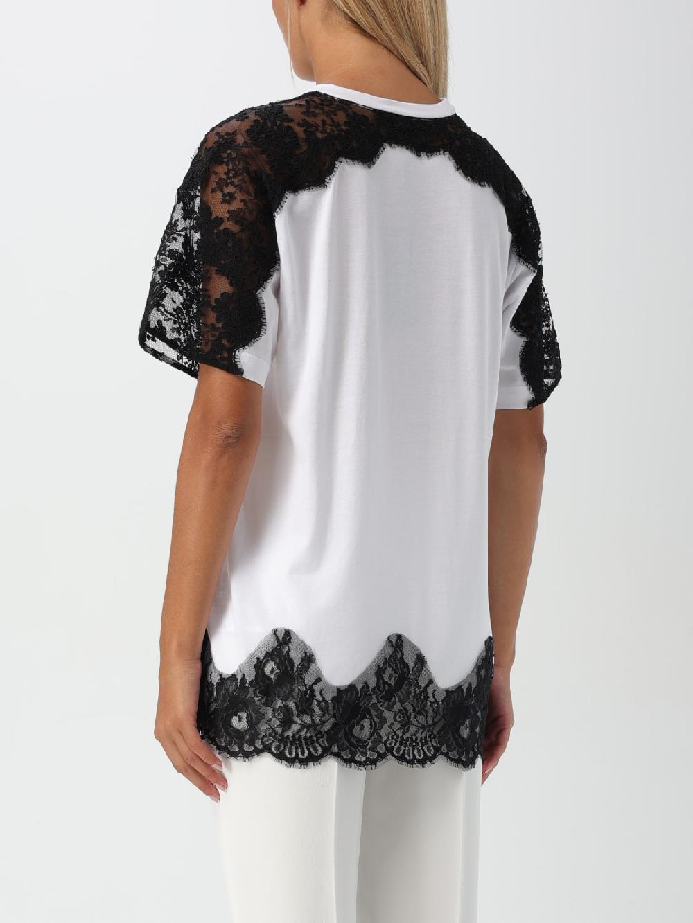 Giglio T-shirt Con Inserti In Pizzo Dolce & Gabbana