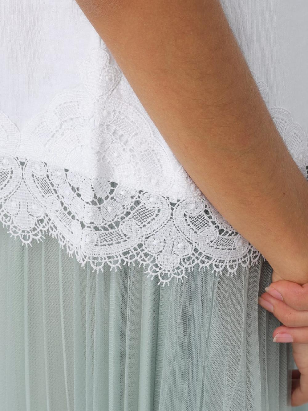 Giglio T-shirt Con Inserti In Pizzo Twinset