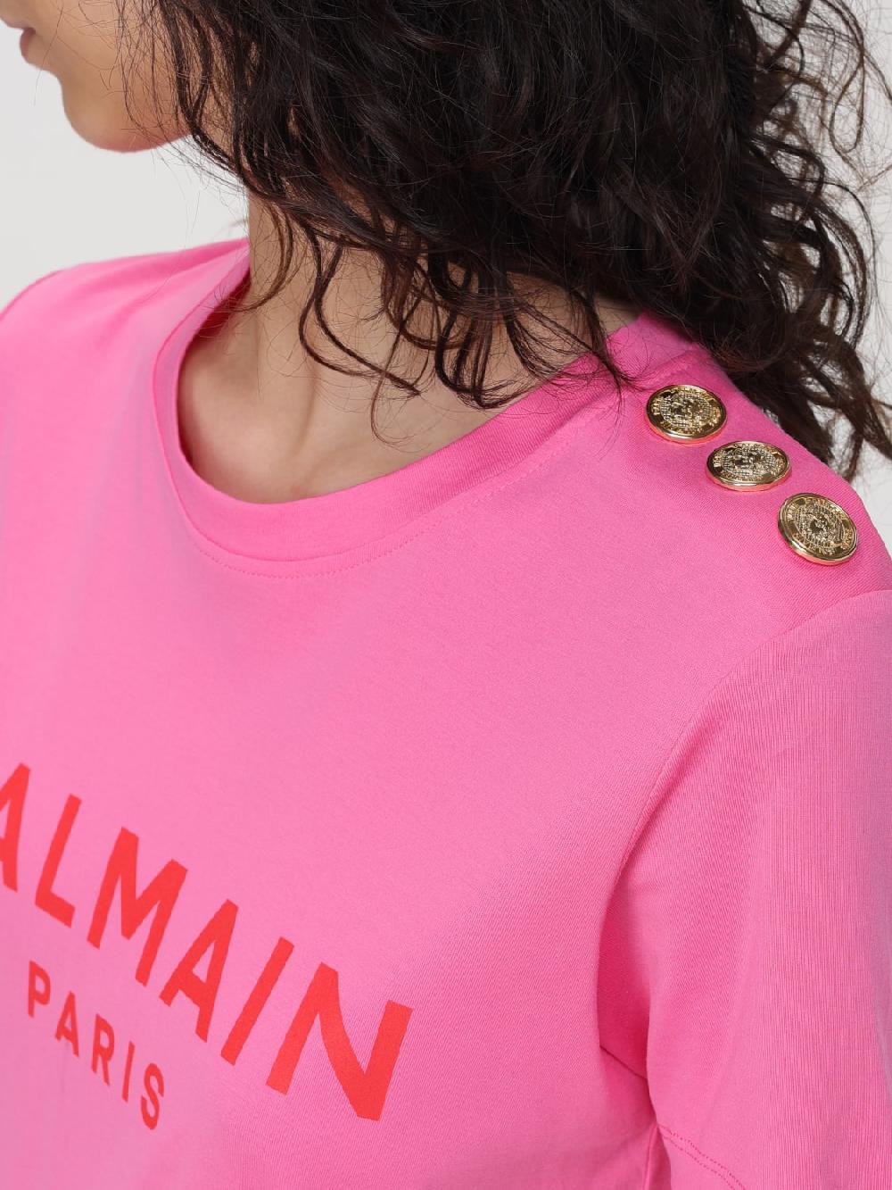 Giglio T-shirt Con Logo Balmain