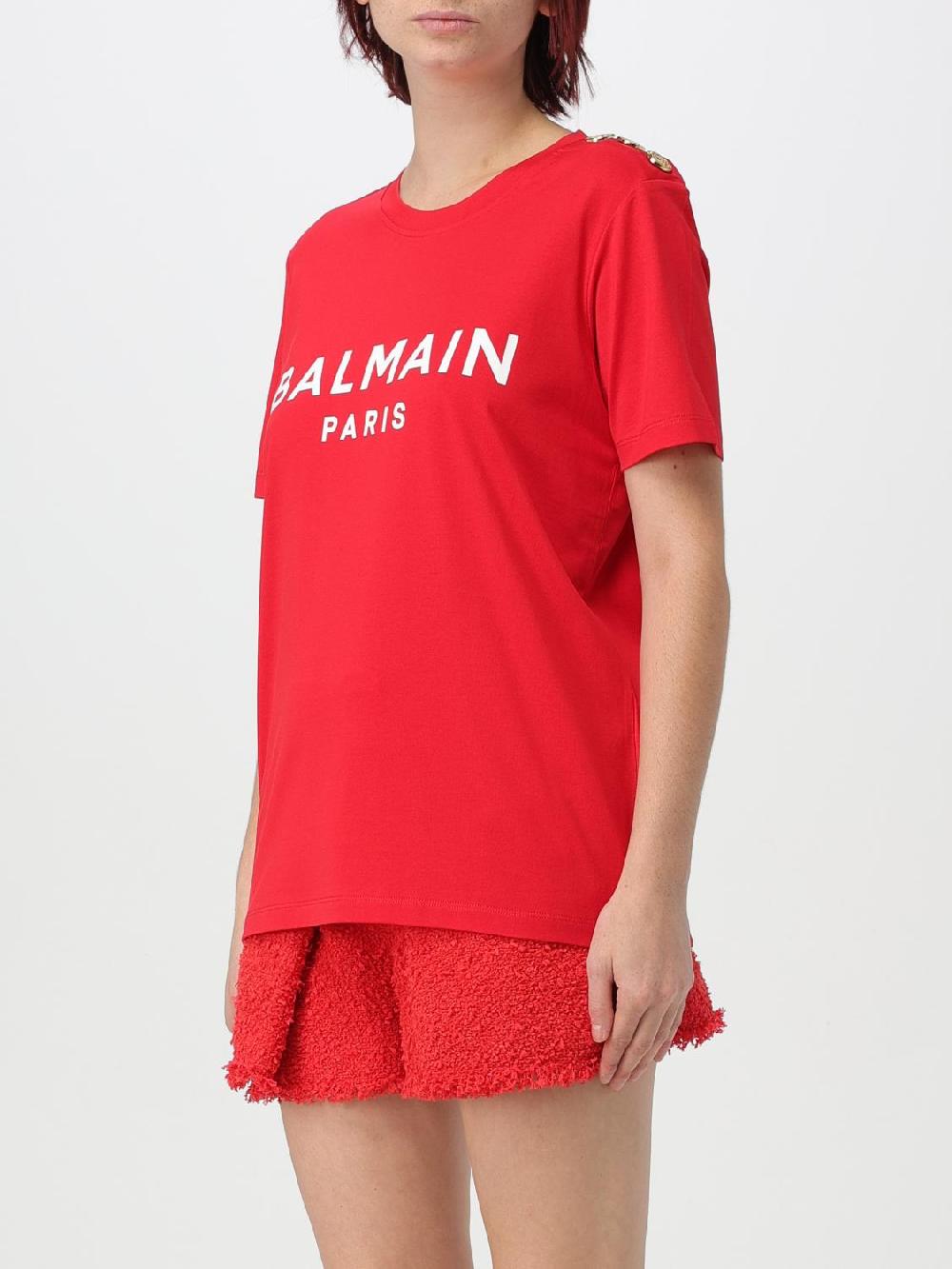 Giglio T-shirt Con Logo Balmain