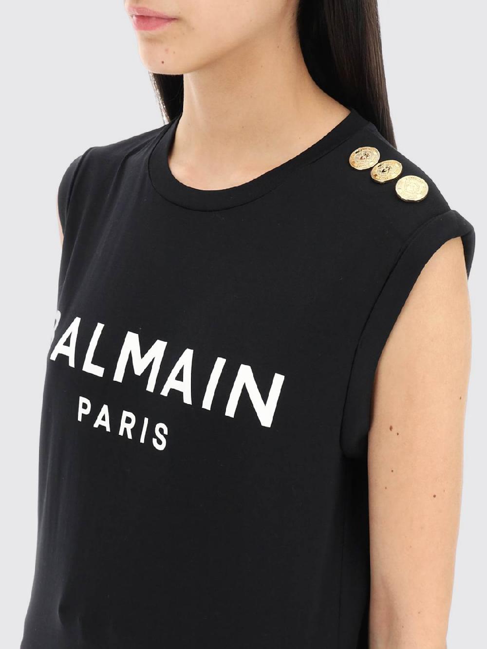 Giglio T-shirt Con Logo Balmain