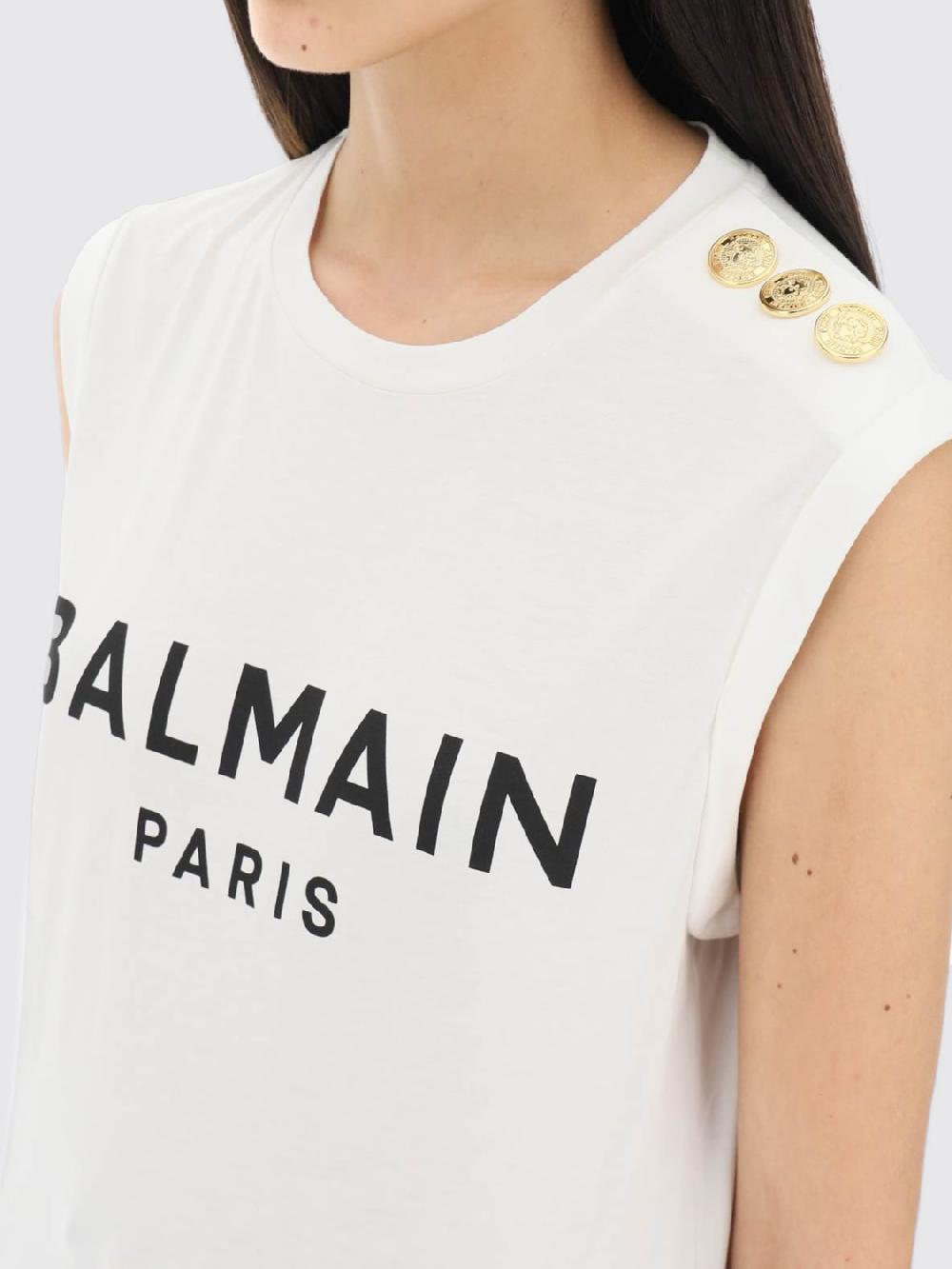 Giglio T-shirt Con Logo Balmain