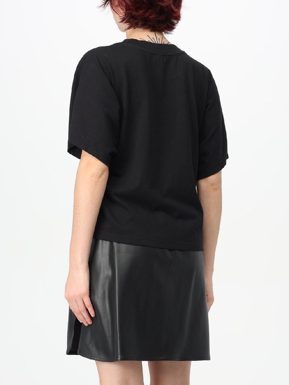 Giglio T-shirt Con Logo Di Strass Pinko