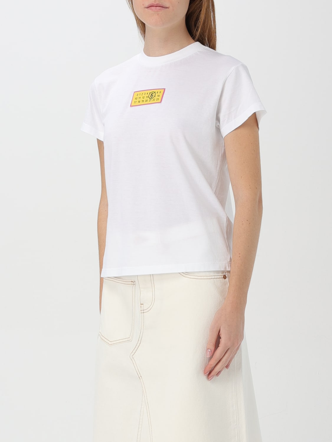 Giglio T-shirt Con Logo Mm6 Maison Margiela