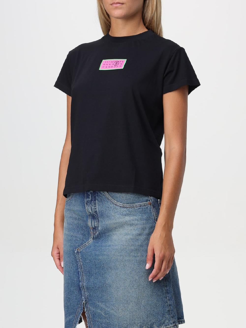 Giglio T-shirt Con Logo Mm6 Maison Margiela