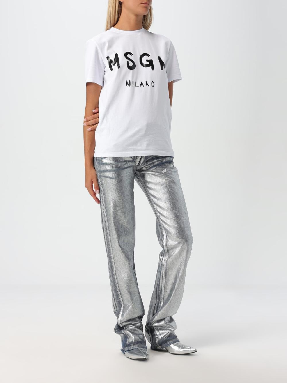 Giglio T-shirt Con Logo MSGM