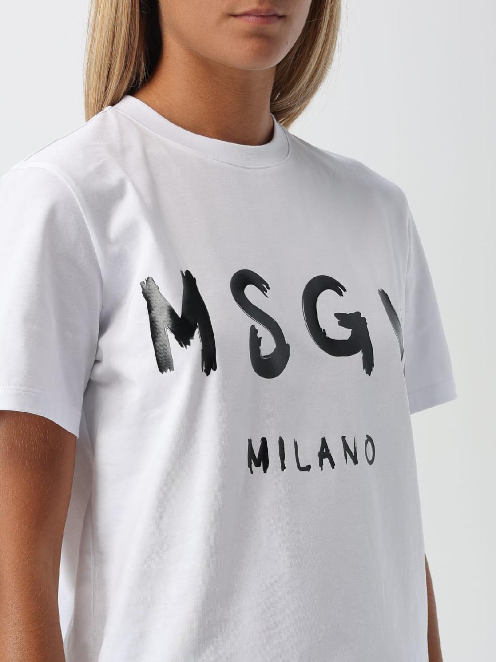 Giglio T-shirt Con Logo MSGM