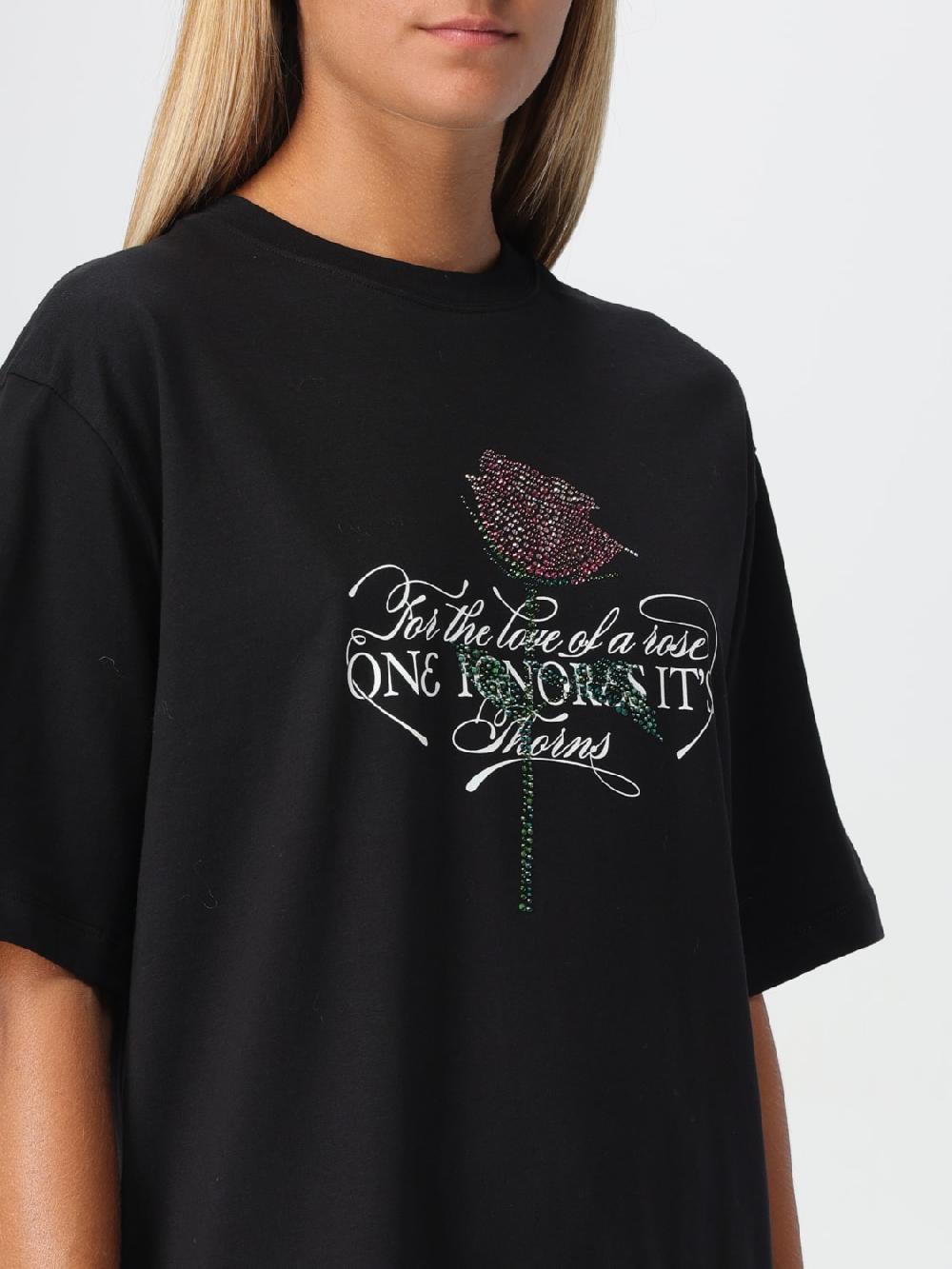 Giglio T-shirt Con Logo MSGM