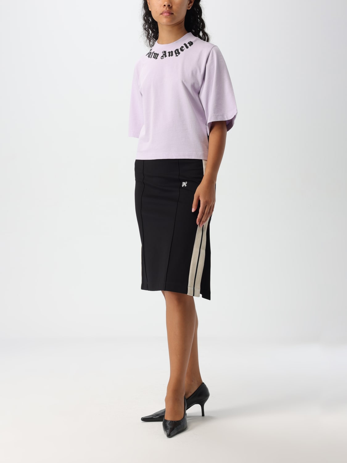 Giglio T-shirt Con Logo Palm Angels