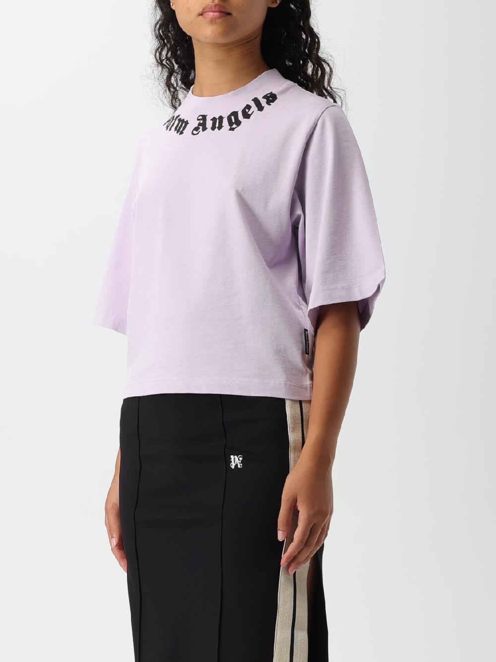 Giglio T-shirt Con Logo Palm Angels