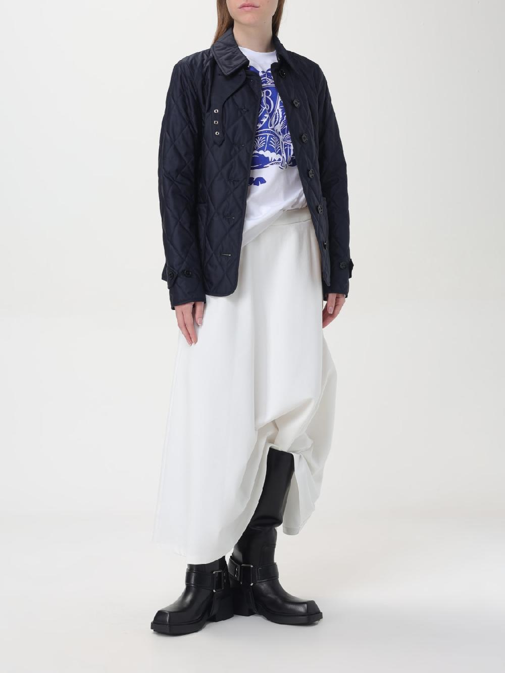 Giglio T-shirt Con Maxi Logo Burberry
