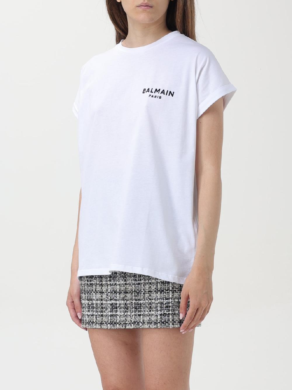 Giglio T-shirt Con Mini Logo Balmain
