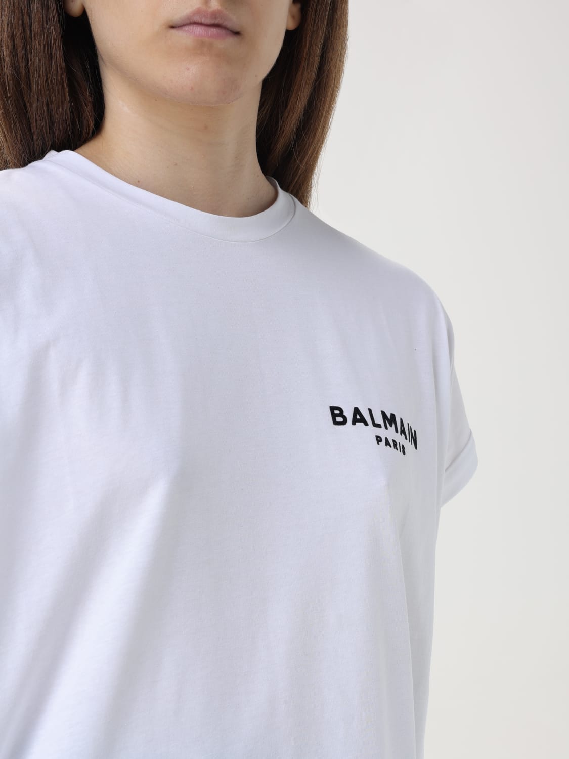 Giglio T-shirt Con Mini Logo Balmain