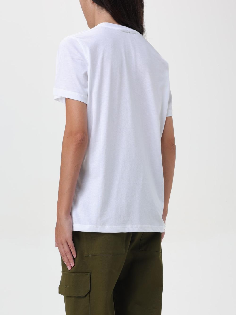 Giglio T-shirt Con Mini Logo Ganni