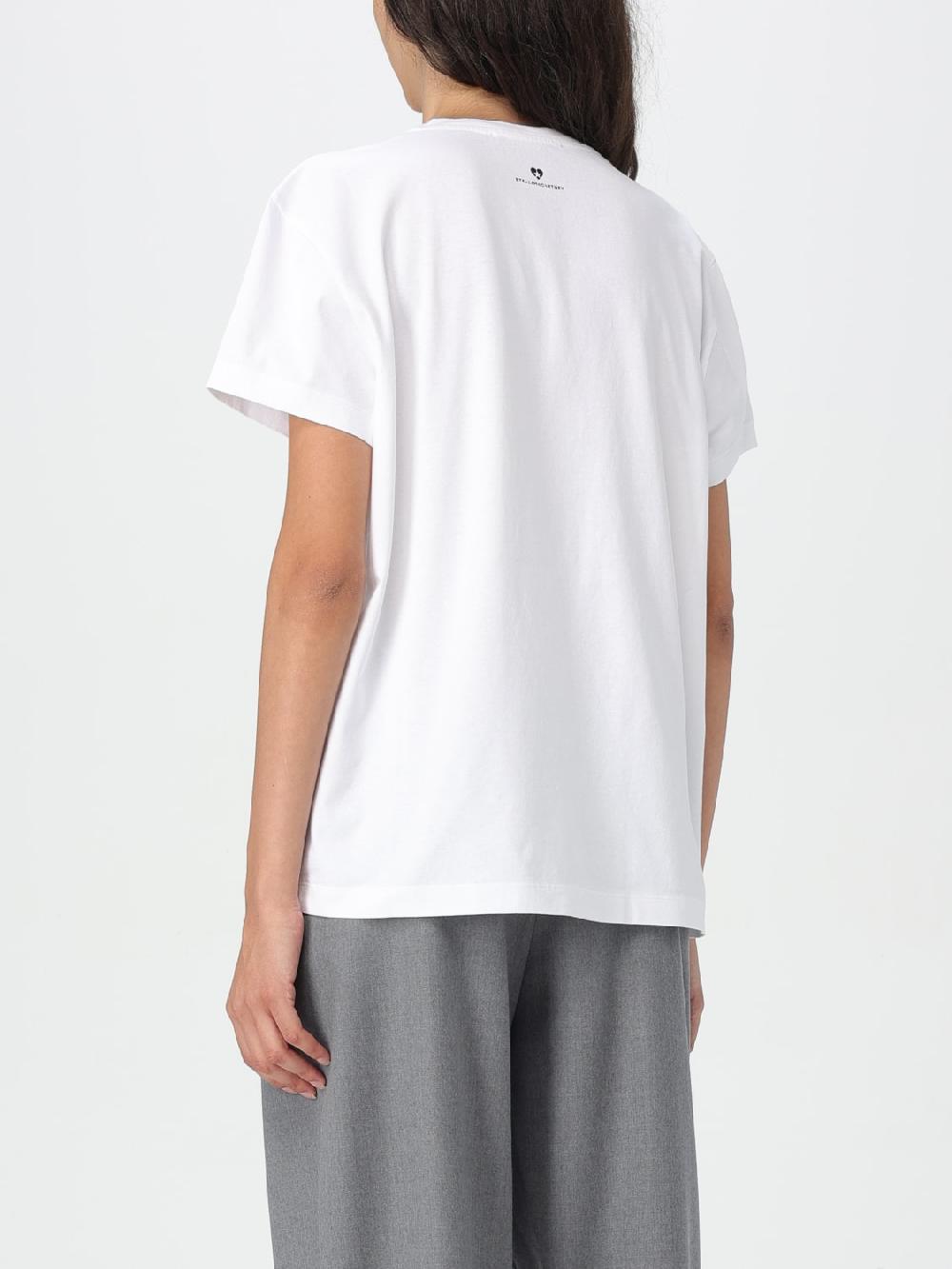 Giglio T-shirt Con Mini Logo Stella McCartney