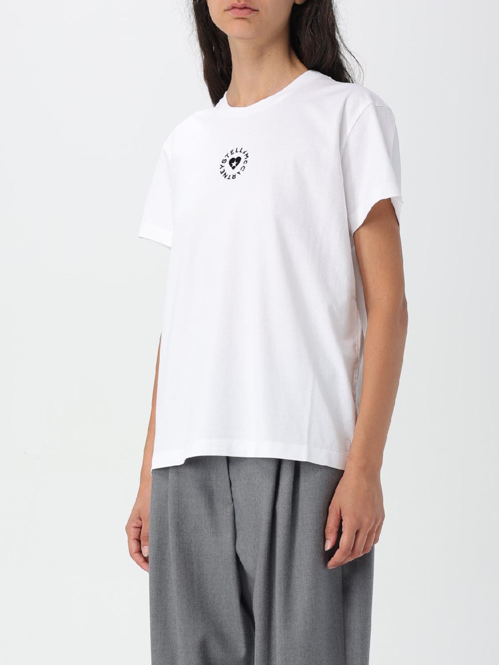 Giglio T-shirt Con Mini Logo Stella McCartney