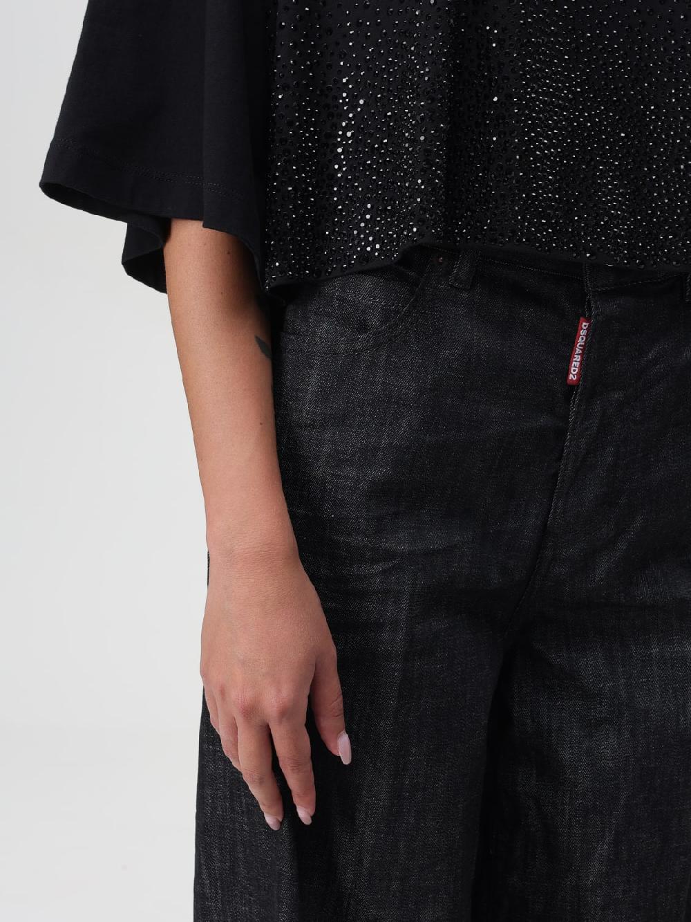 Giglio T-shirt Con Strass Dsquared2