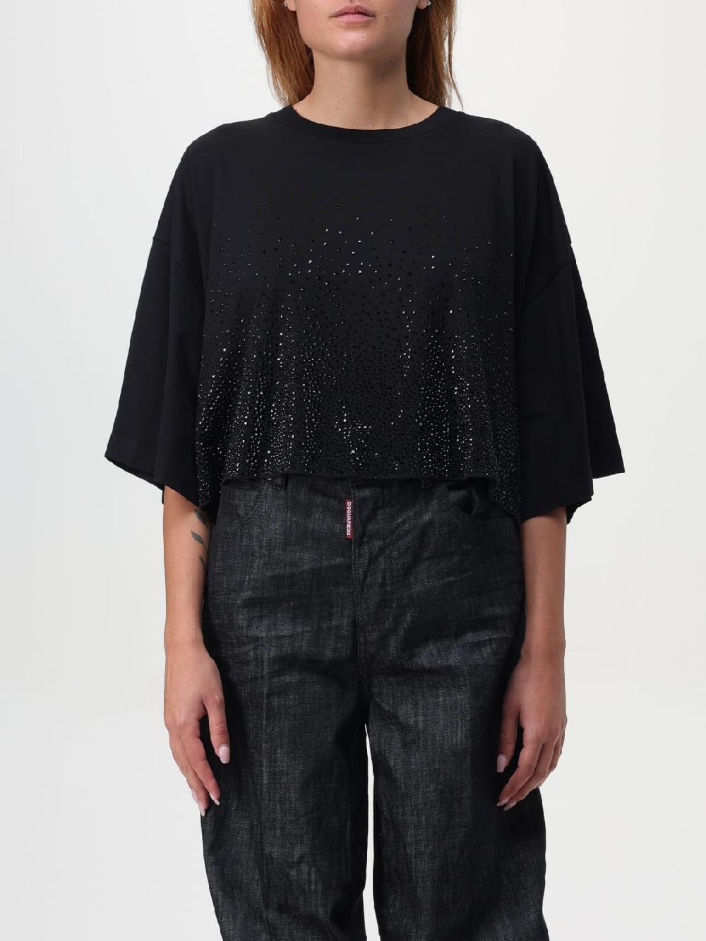 Giglio T-shirt con strass Dsquared2