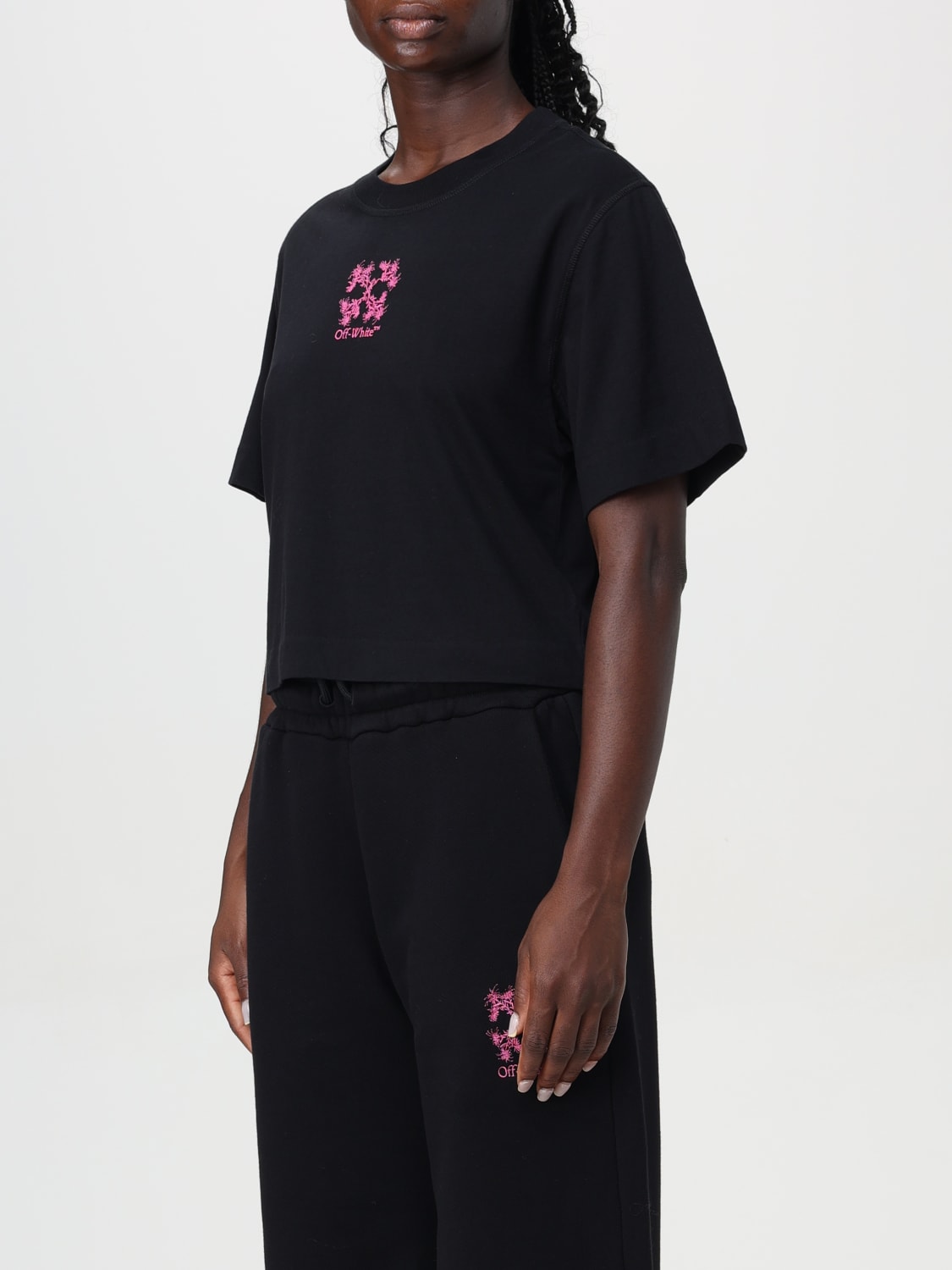 Giglio T-shirt Corta Off-White Con Logo