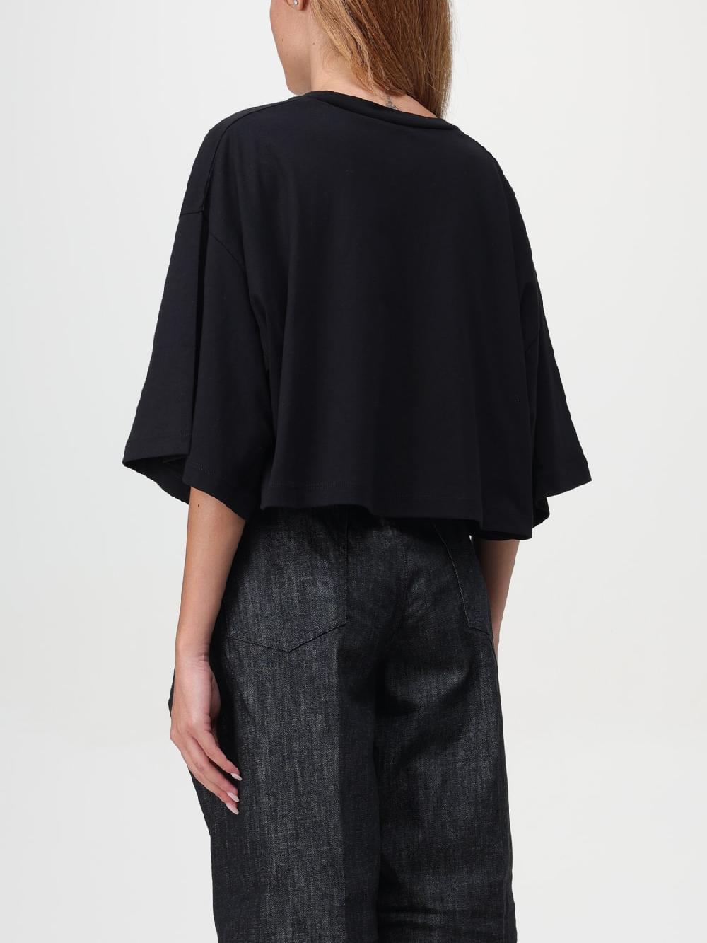 Giglio T-shirt Crop Con Logo Dsquared2
