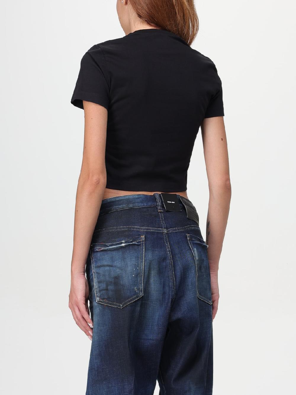 Giglio T-shirt Crop Icon Dsquared2
